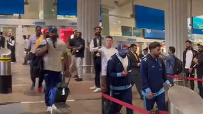 Team India lands in Dubai for ICC Champions Trophy 2025