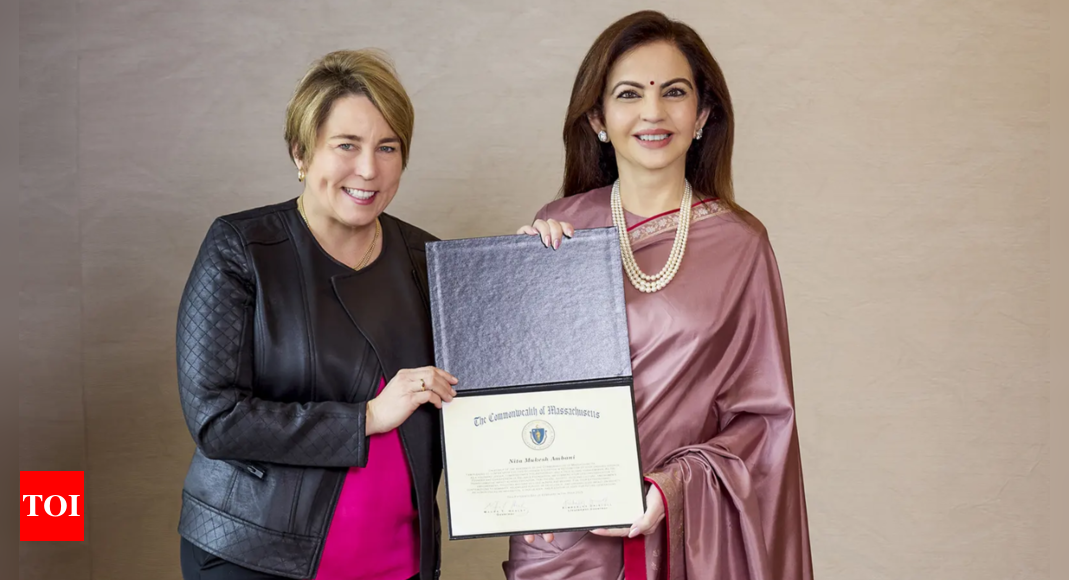 Nita Ambani honoured with Massachusetts governor's citation for global philanthropy