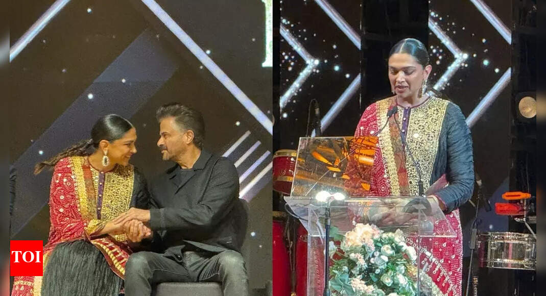 Deepika joins Kartik, Anil and Jackie at Mumbai event