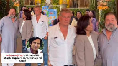 Shashi Kapoor's son Karan Kapoor's rare appearance at Randhir Kapoor's 78th birthday brings smiles to the fans