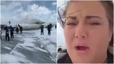 'I was just in a plane crash': Survivor shares video of moment Delta jet flipped, crash-landed in Toronto