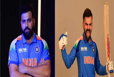 Team India stars unveil Champions Trophy jersey ahead of tournament in Dubai - See Pics