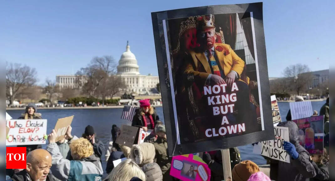 'Deport Musk, dethrone Trump': Thousands protest across US on President's Day