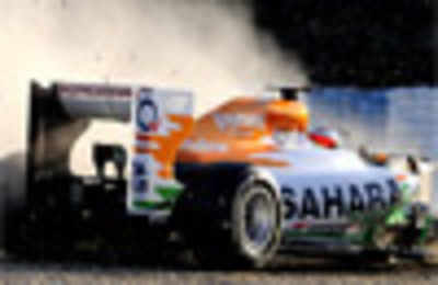Bianchi's mistake costs Force India track time