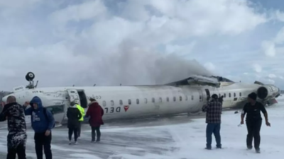 Delta flight’s terrifying flip at Toronto airport leaves passengers in
