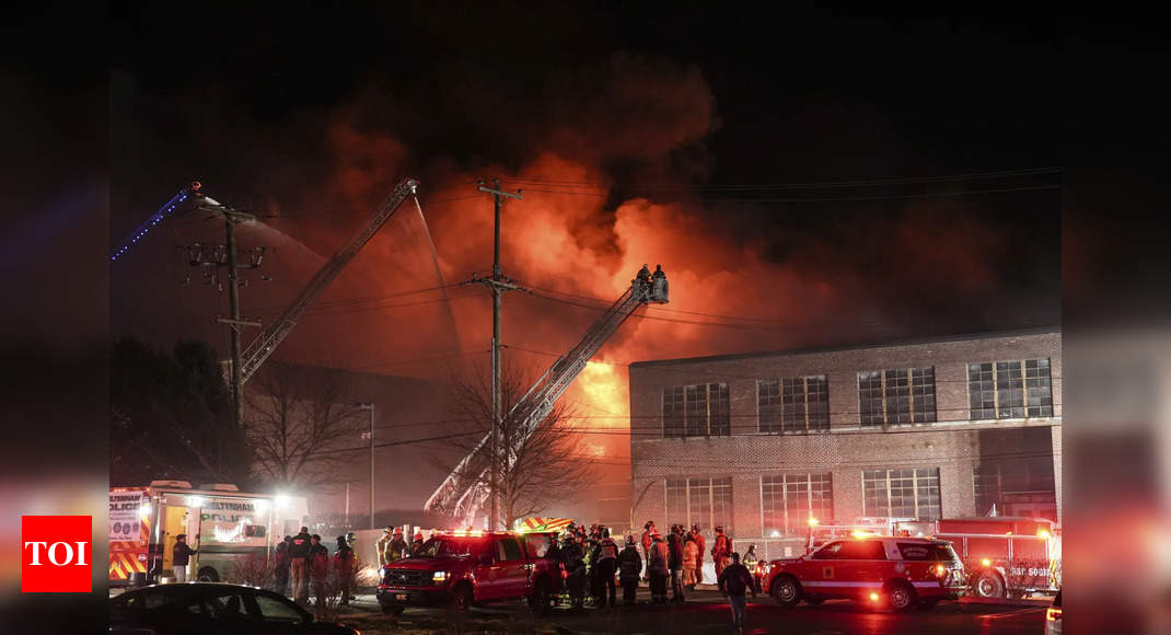 Massive fire breaks out at Pennsylvania aerospace manufacturer, prompting shelter-in-place order