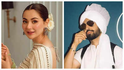 Is Pakistani Actress Hania Aamir Shooting with Diljit Dosanjh? Viral photos spark rumors of collab