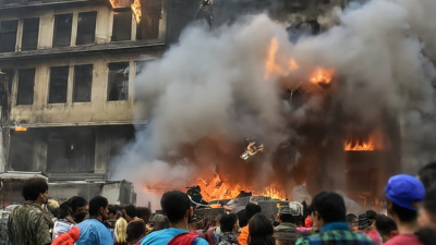 Six jump off 2nd floor of residential building to escape fire in Delhi