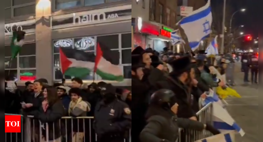 NYC protest turns violent as anti-Israel protesters chant 'Zionists go to hell' amid clashes