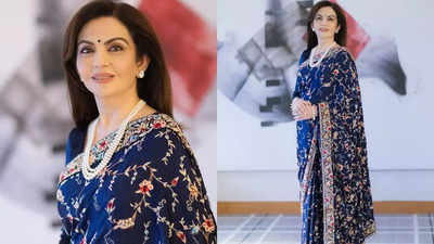 All about Nita Ambani's heirloom Parsi Gara saree worn at Harvard