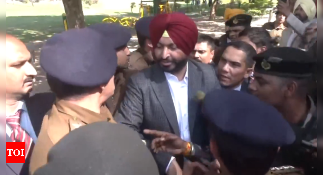 MoS Ravneet Singh Bittu's security staff and Chandigarh cops involved in scuffle