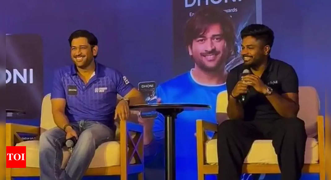 'Thoda aur bhaiya' - Samson's cute reaction to Dhoni's IPL career