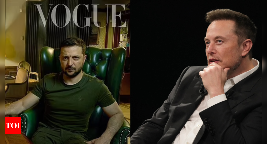 ‘He did this while kids were dying’: Elon Musk slams Zelenskyy over wartime Vogue photoshoot – The Times of India