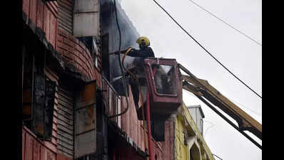 Fire breaks out at godowns in city