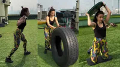 Soha Ali Khan gives a glimpse of her 'Friday fitness'