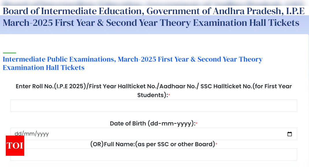 BIEAP Inter hall tickets 2025 out for 1st and 2nd year exams: Direct link to download here