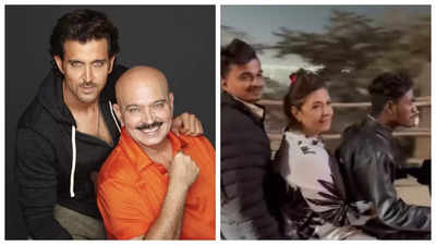 Pinkie Roshan shares video of her FIRST-ever bike ride; Hrithik Roshan, Rakesh Roshan REACT - WATCH