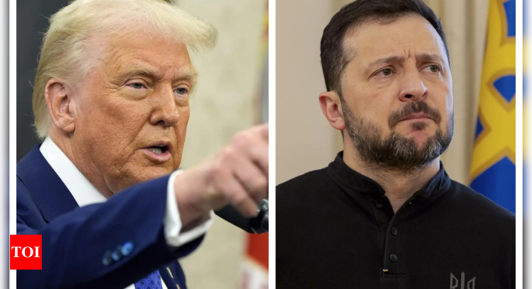 Donald Trump says Zelenskyy should not be at meetings with Russia as ‘he has no cards’ – The Times of India