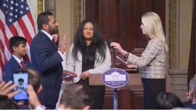 Watch: Indian-origin Kash Patel takes oath on Bhagavad Gita as FBI director