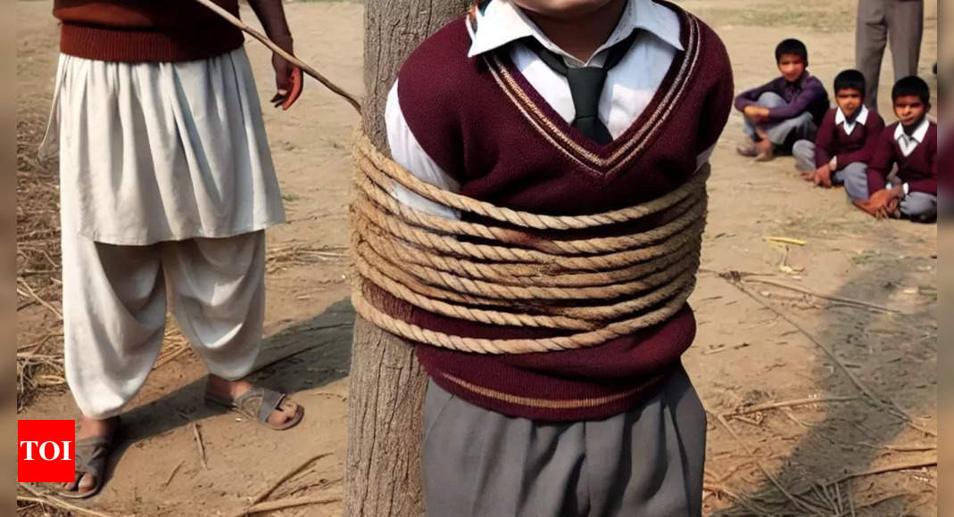 'My son is scared to go to school': Teacher 'ties' Class 2 boy to tree, 'beats' him in Uttar Pradesh