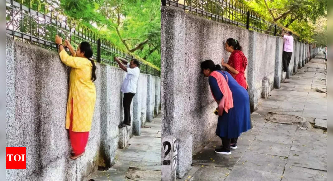 Viral photo: 'Anxious' parents scale school wall in Chennai during CBSE Class 10 exam