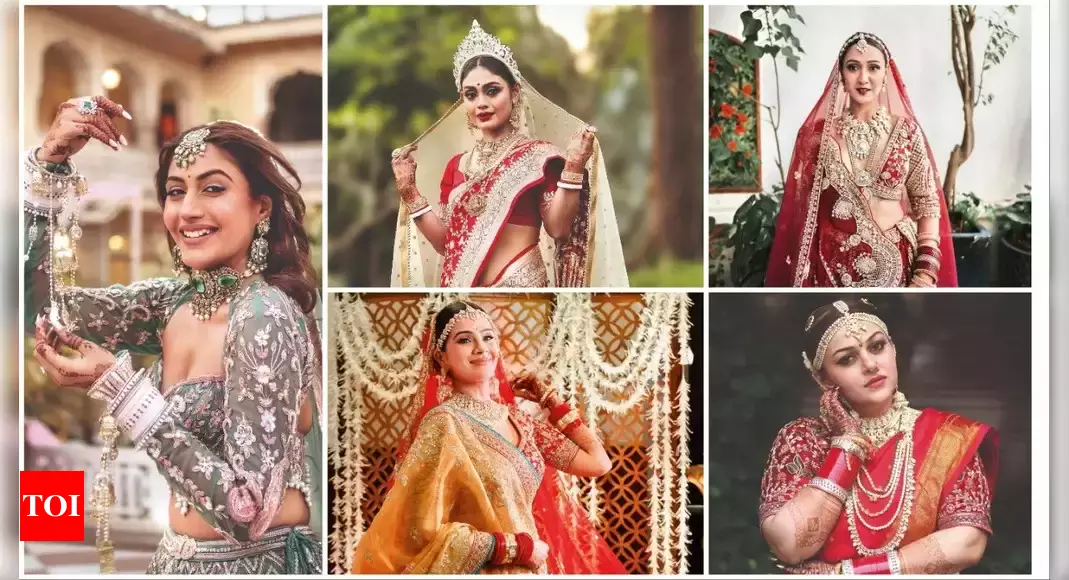 Cherished bridal attire details of TV actresses