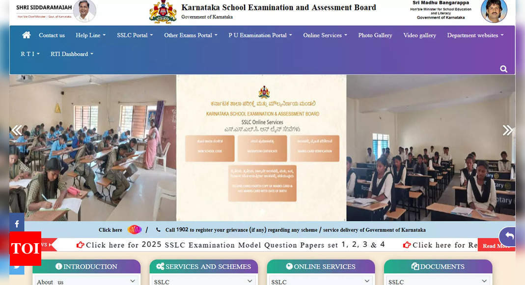 KSEAB SSLC Hall Ticket 2025: Karnataka board class 10 exam admit card releasing soon at kseab.karnataka.gov.in - The Times of India