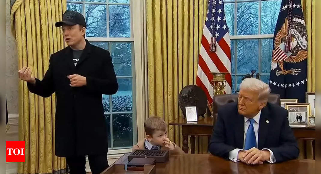 ‘Germophobic’: Did Donald Trump change iconic White House desk due to Elon Musk’s son picking his nose? – The Times of India