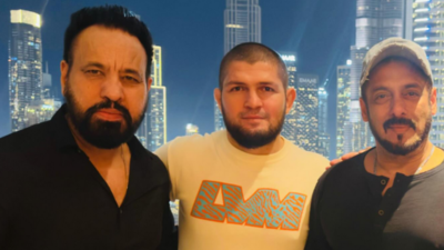 “Reel Sultan vs Real Sultan” Salman Khan meets UFC legend Khabib Nurmagomedov in Dubai, internet loses it