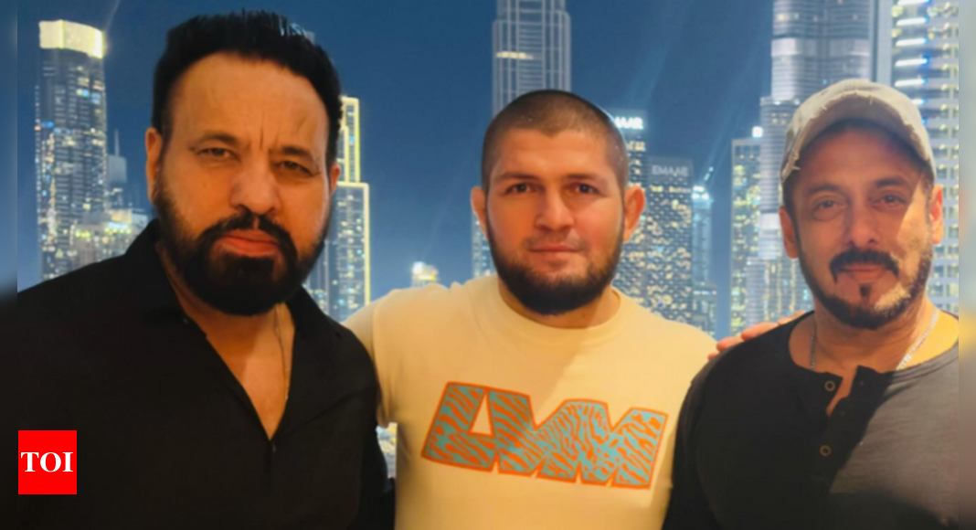 “Reel Sultan vs Real Sultan” Salman Khan meets UFC legend Khabib Nurmagomedov in Dubai, internet loses it