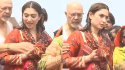 Tamannaah bhatia takes a holy dip at maha kumbh mela: 'This is an once-in-in-a-lifetime opoportunity ...'