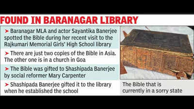 Conservation hope for 150-year-old rare Bible | Kolkata News - The ...