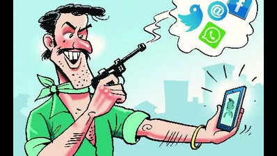 Police crack down on people posting photographs, videos with weapons