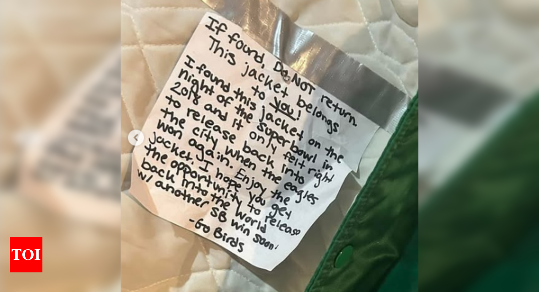 Eagles Fan Finds Random Jacket with a Hidden Note After Super Bowl Parade — and the Words Will Warm Your Heart