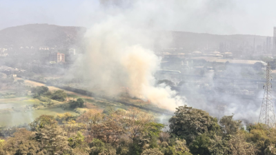 Fire breaks out near Bhakti Park in Mumbai