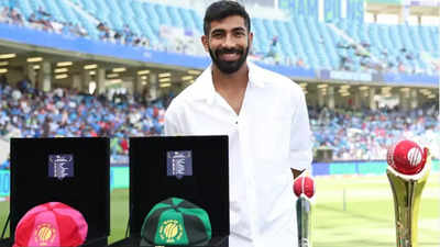 Jasprit Bumrah presented ICC awards in Dubai ahead of India-Pakistan match in Champions Trophy