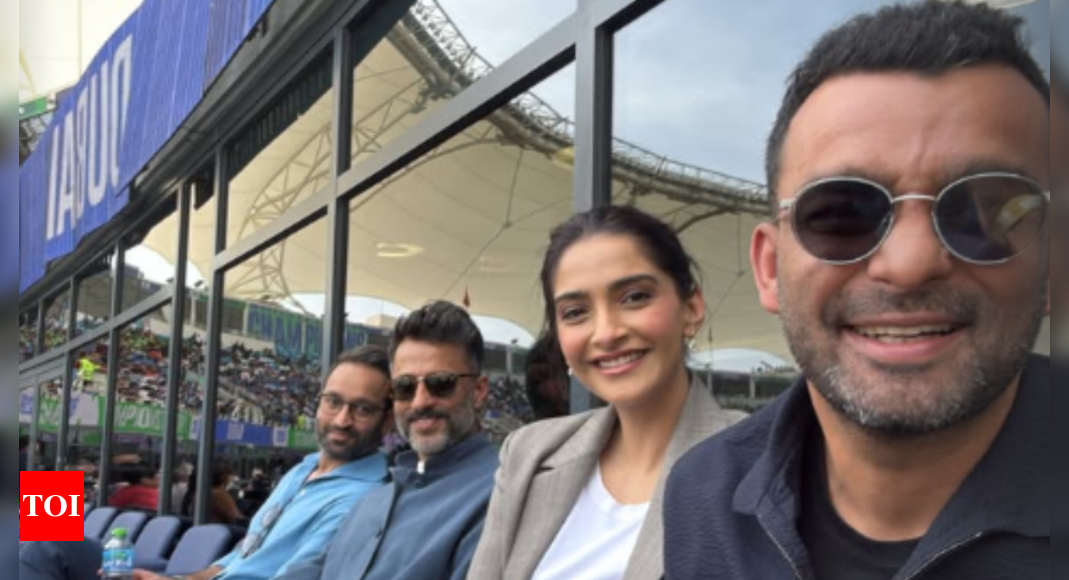 Sonam Kapoor and Anand Ahuja attend India vs Pakistan clash at Champions Trophy 2025 in Dubai