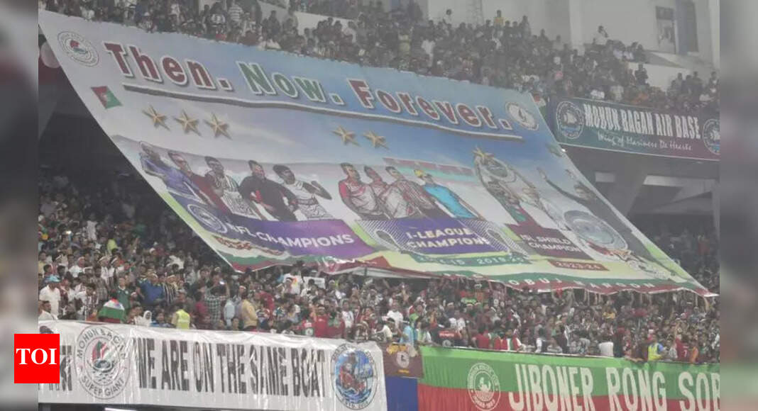 Stadium erupts in cheers as local club retains ISL shield | Kolkata ...