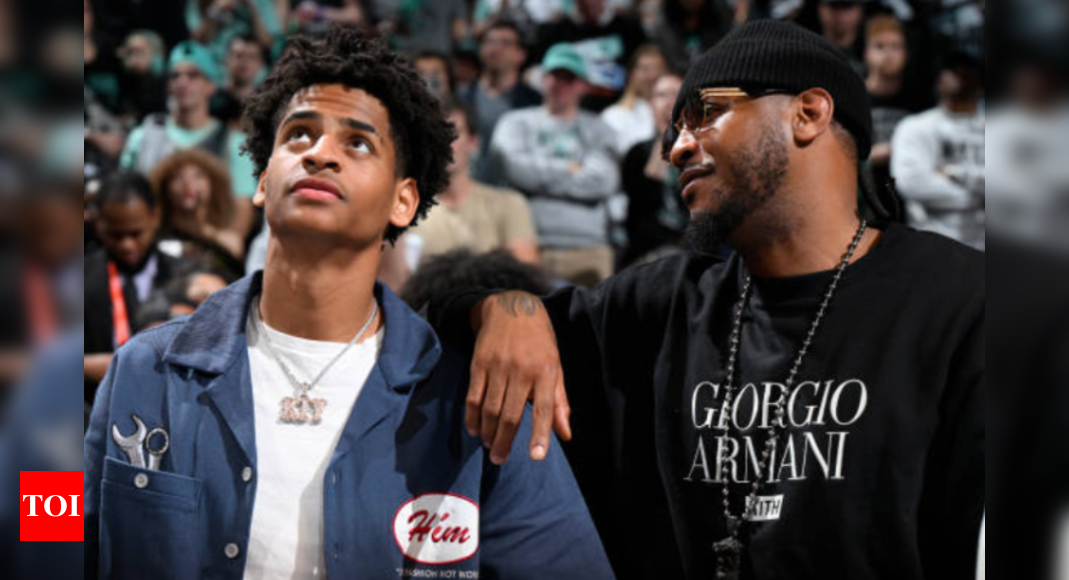 Carmelo Anthony Prepares Son Kiyan Anthony for Life as a Million-Dollar NIL Athlete: 'You’re in My Tax Bracket Now