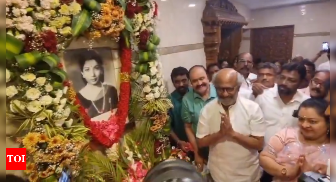 Watch: Actor Rajinikanth, AIADMK members pay tribute to former Tamil Nadu CM Jayalalithaa on her 77th birth anniversary