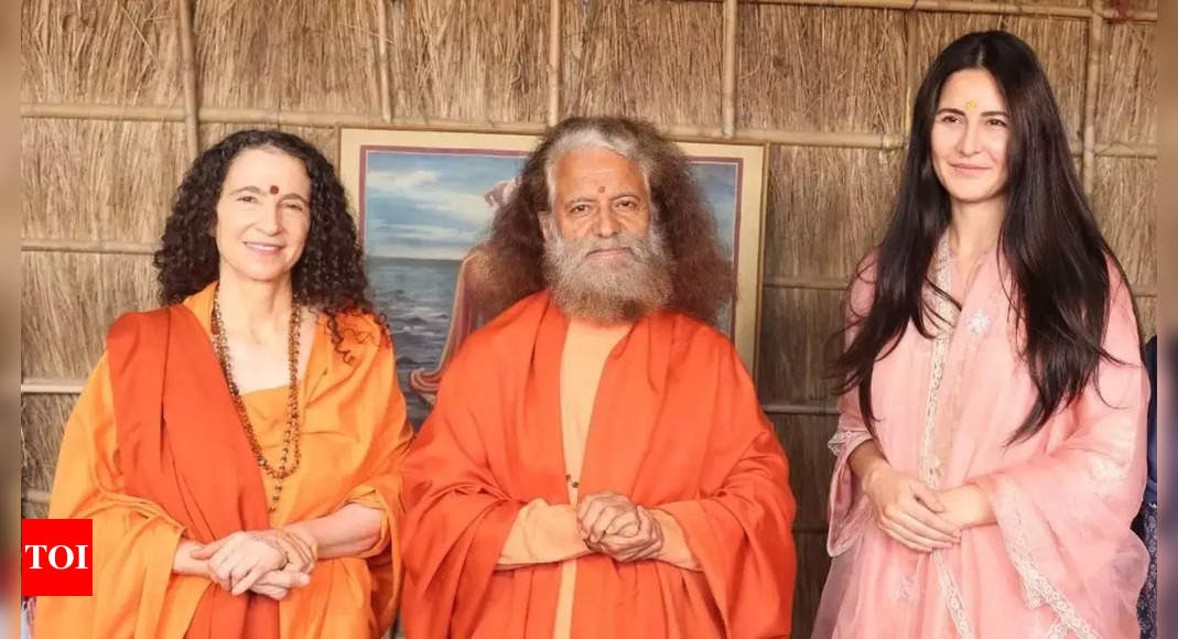 Katrina Kaif meets Swami Chidanand Saraswati in Prayagraj amid Mahakumbh preparations