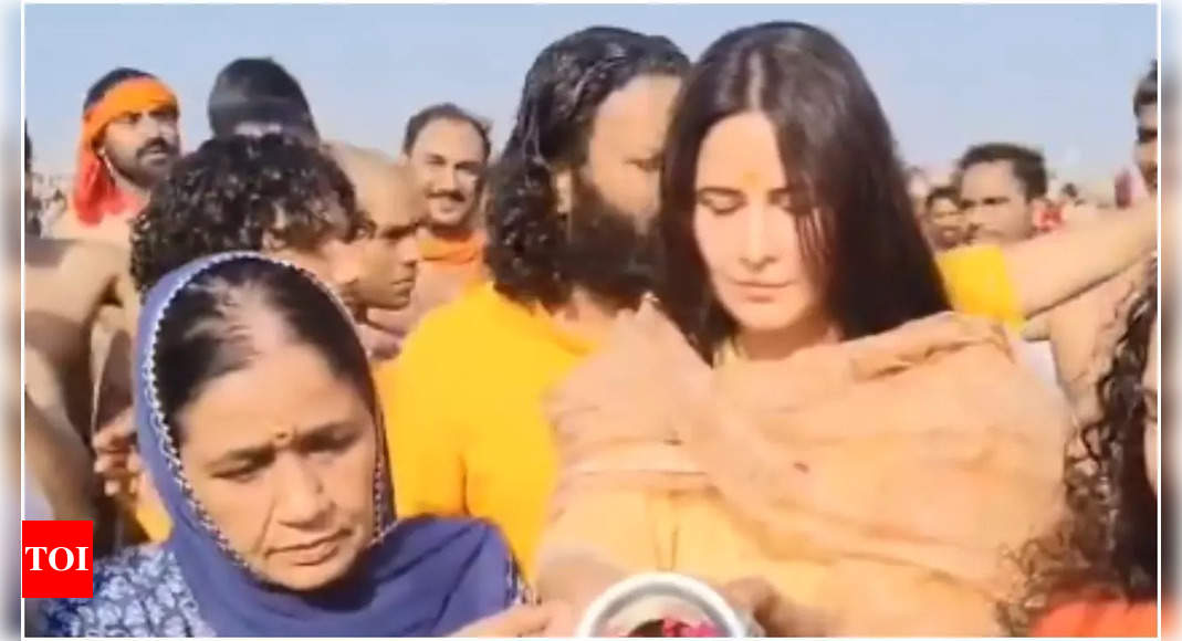 Katrina Kaif seeks blessings with 'sasu maa' at Maha Kumbh Mela with a holy dip