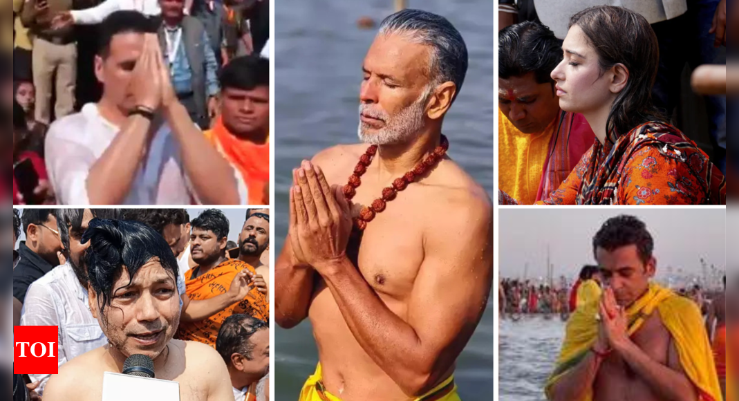 From superstars to tycoons: Who took dip at Maha Kumbh 2025