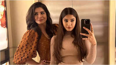 Raveena Tandon and daughter Rasha seek spiritual blessings at Mahakumbh