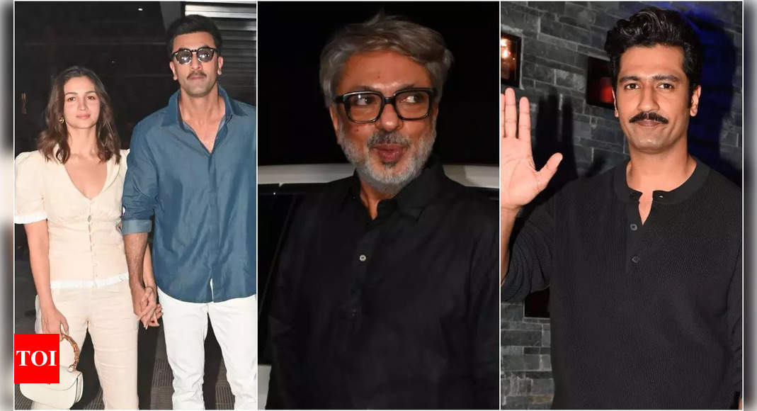 Ranbir Kapoor, Alia Bhatt, Vicky Kaushal attend Sanjay Leela Bhansali's intimate birthday celebration