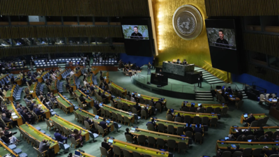 India skips vote on Ukraine resolutions, as US faces setback in UNGA