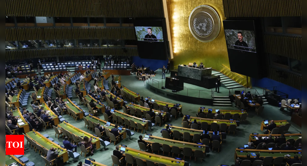 India skips vote on Ukraine resolutions, as US faces setback in UNGA