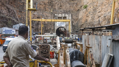 Rescue operations stalled as water level rises in Telangana tunnel