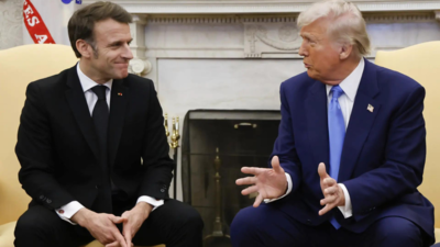 Macron factchecks Trump on Ukraine aid: 'We paid, not loaned'