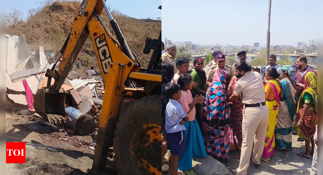 UMC demolishes 17 illegal structures in Ulhasnagar; woman attempts self-immolation in protest